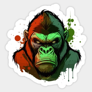 Graffiti Paint Gorilla Ape Creative Sticker